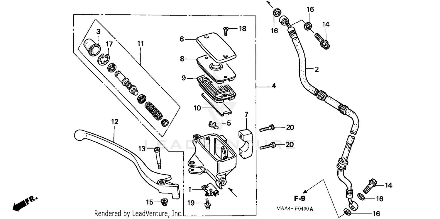 FRONT BRAKE MASTER CYLINDER