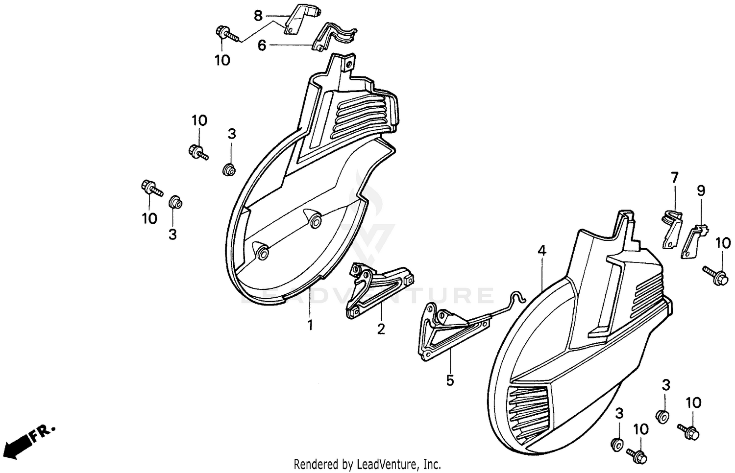 FRONT WHEEL COVER 96-97