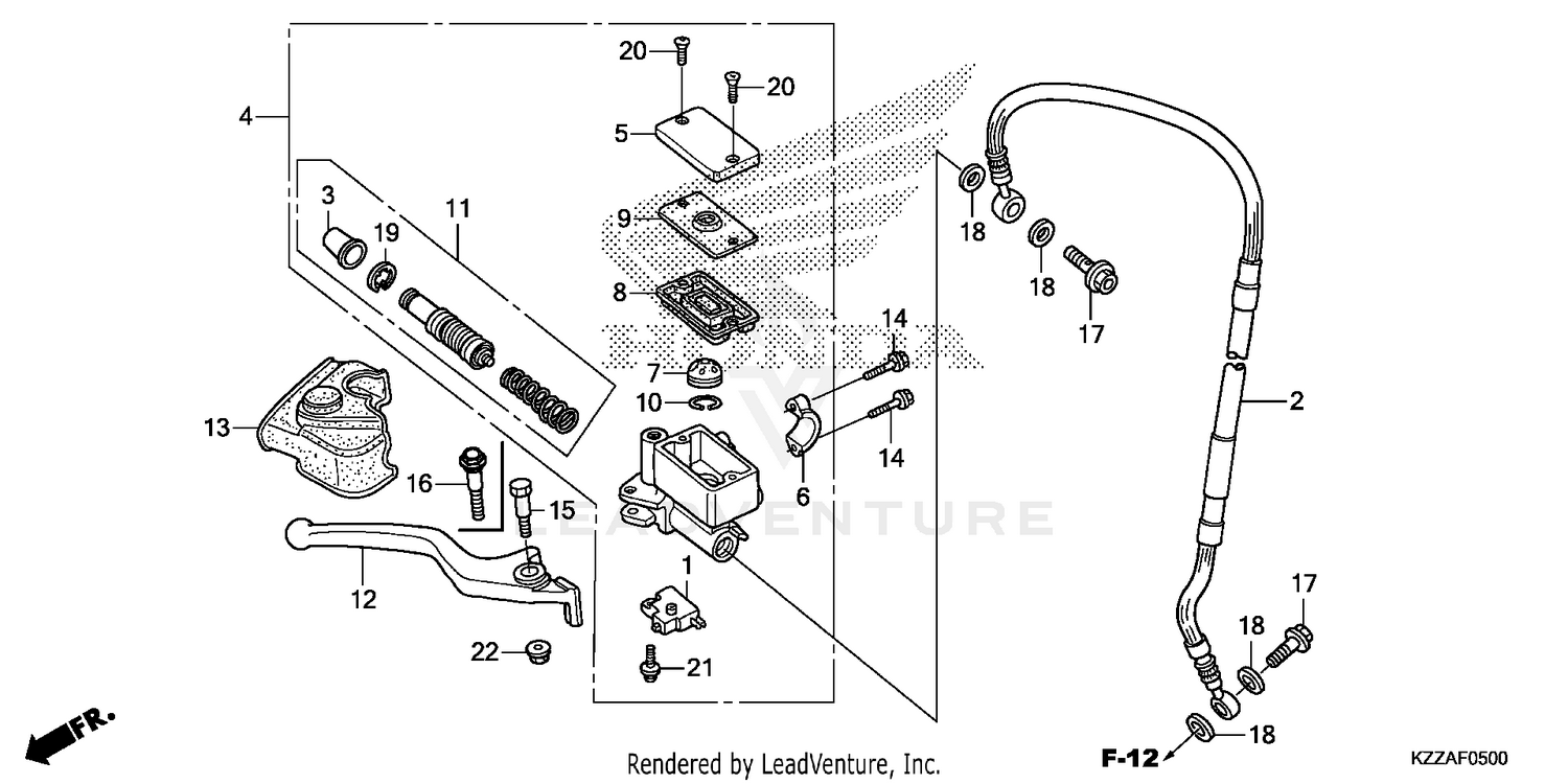 FRONT BRAKE MASTER       CYLINDER (1)