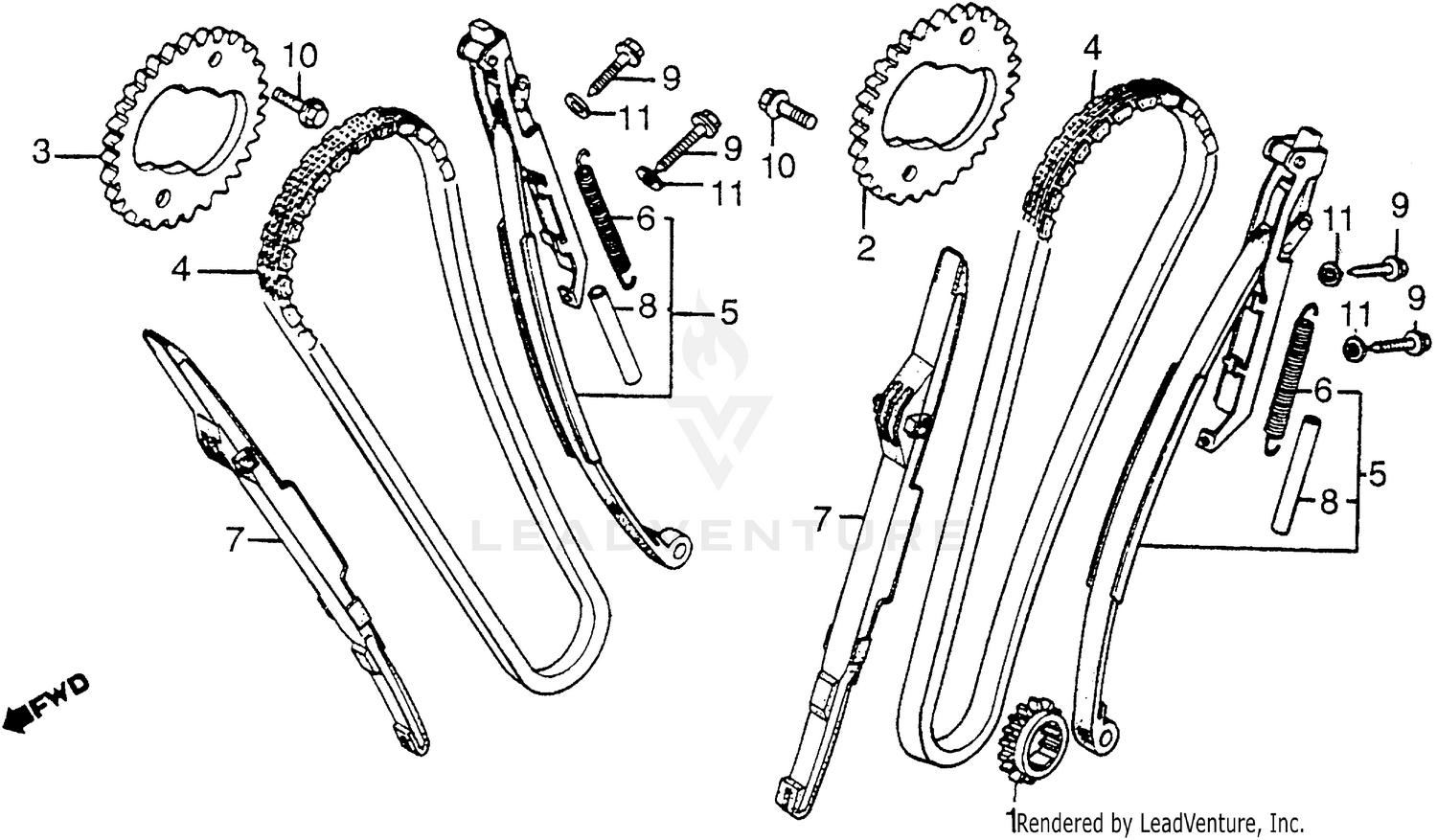 CAM CHAIN + TENSIONER
