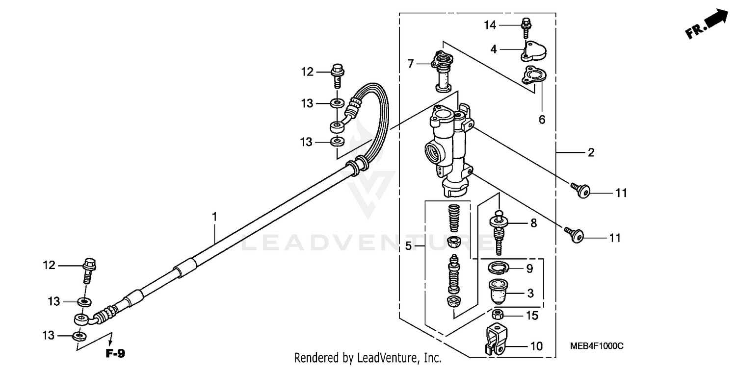 REAR BRAKE MASTER CYLINDER
