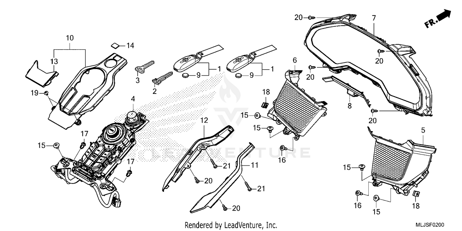 METER PANEL@SWITCH PANEL @FOB KEY