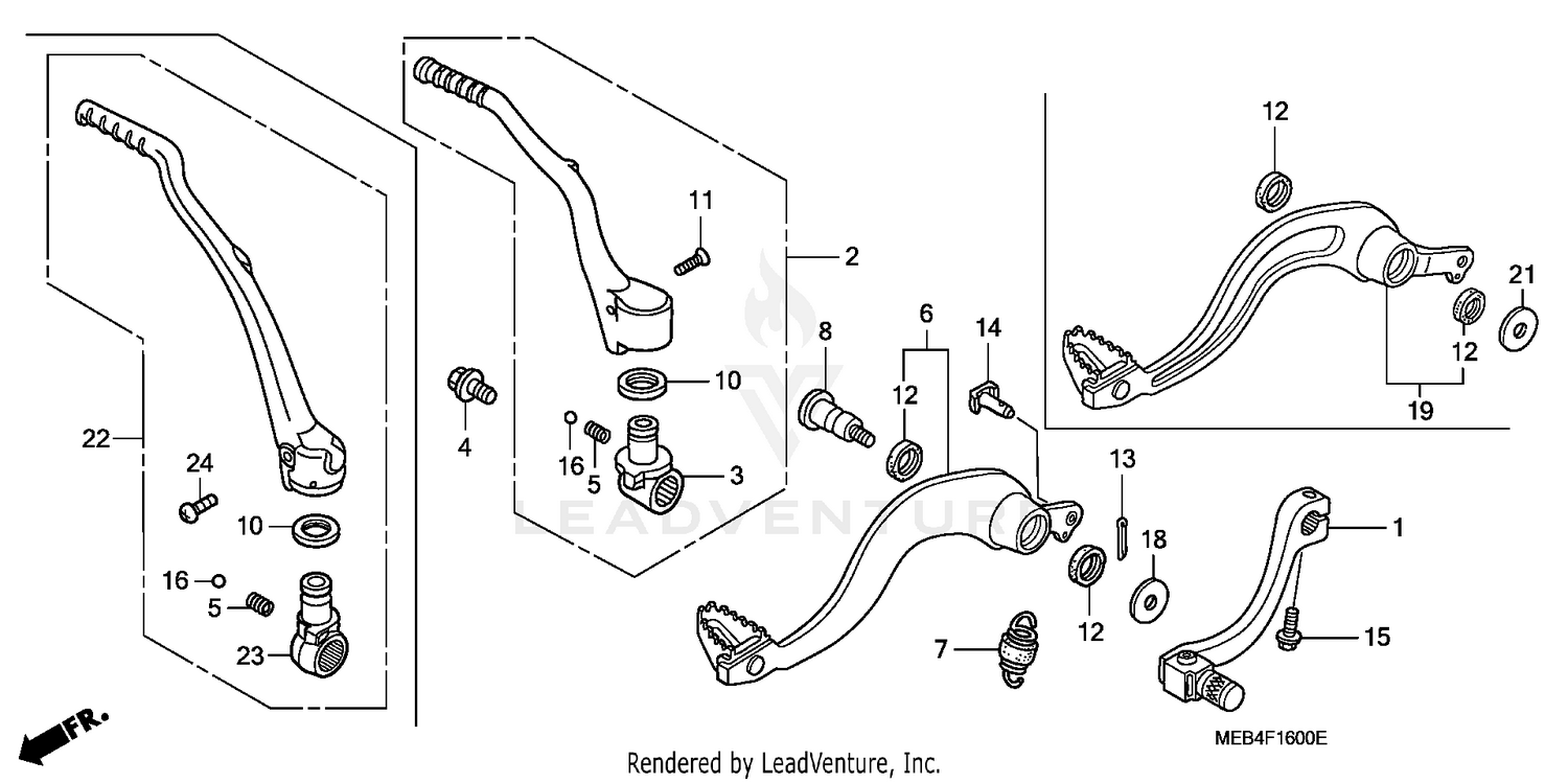 PEDAL + KICK STARTER ARM