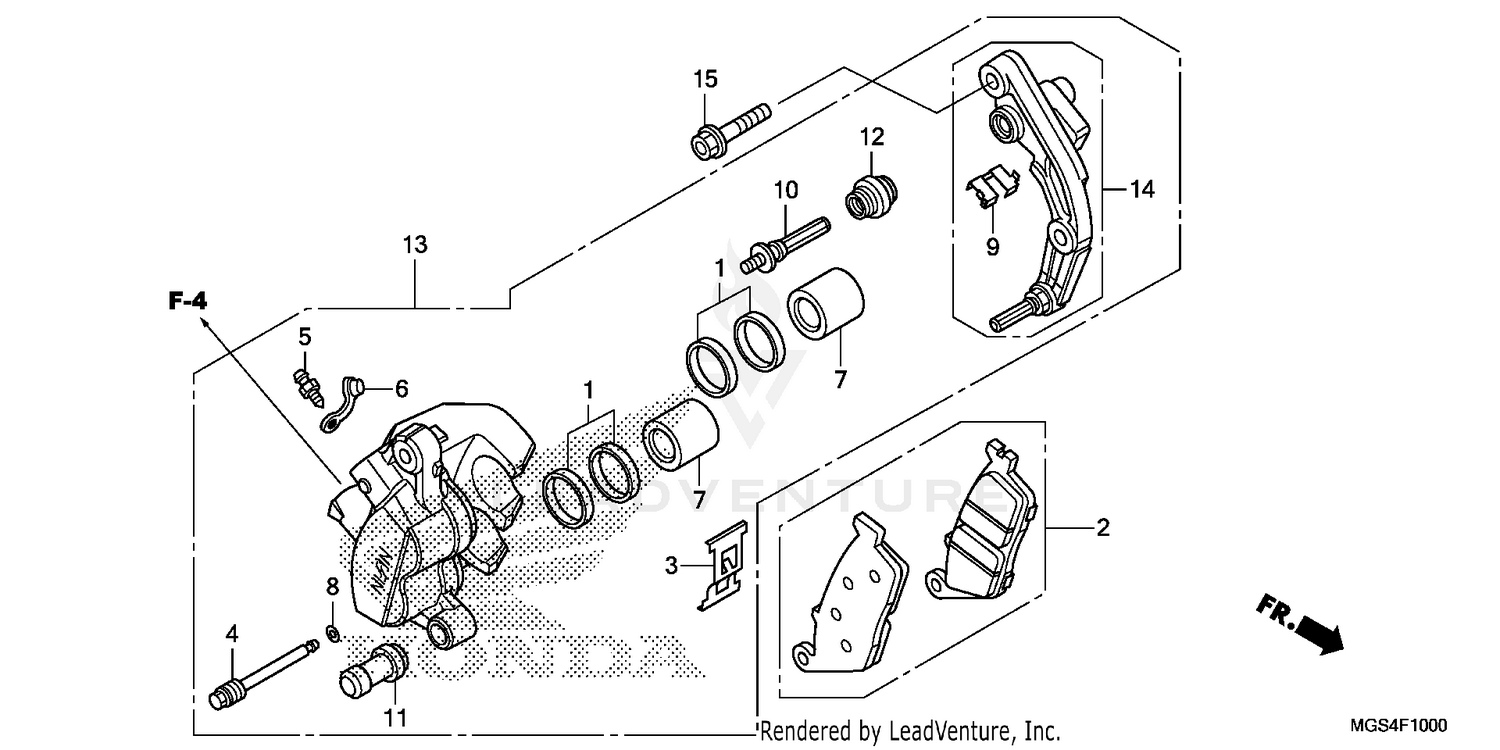 FRONT BRAKE CALIPER (1)