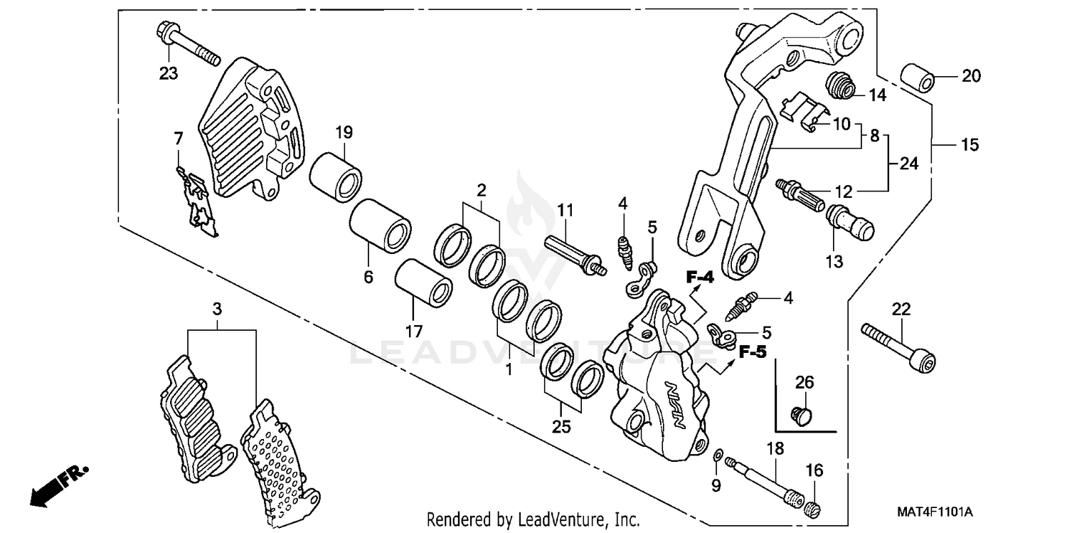 FR. BRAKE CALIPER (L.)