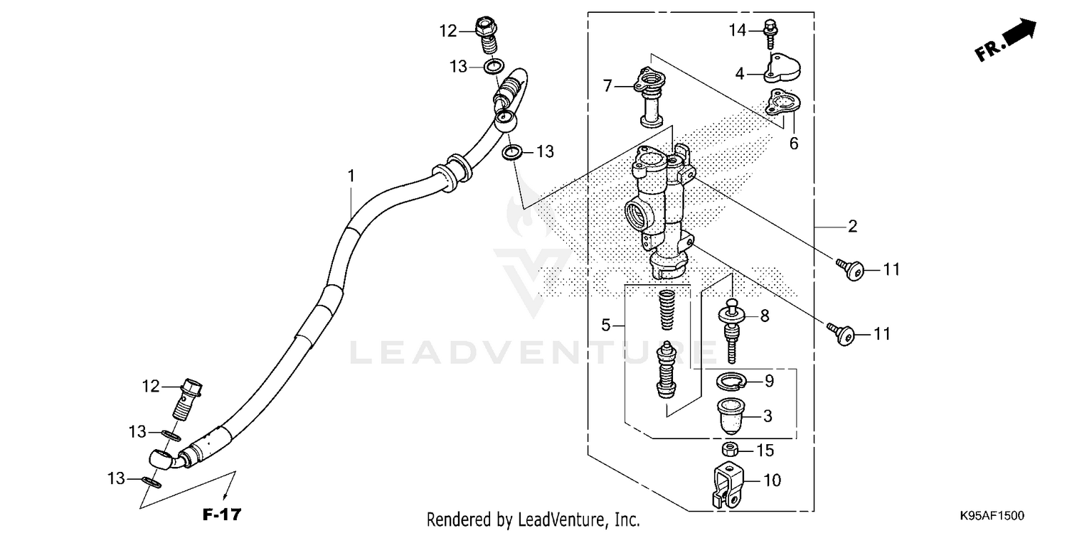 REAR BRAKE MASTER        CYLINDER
