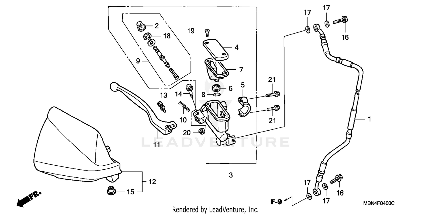 FRONT BRAKE + MASTER CYLINDER