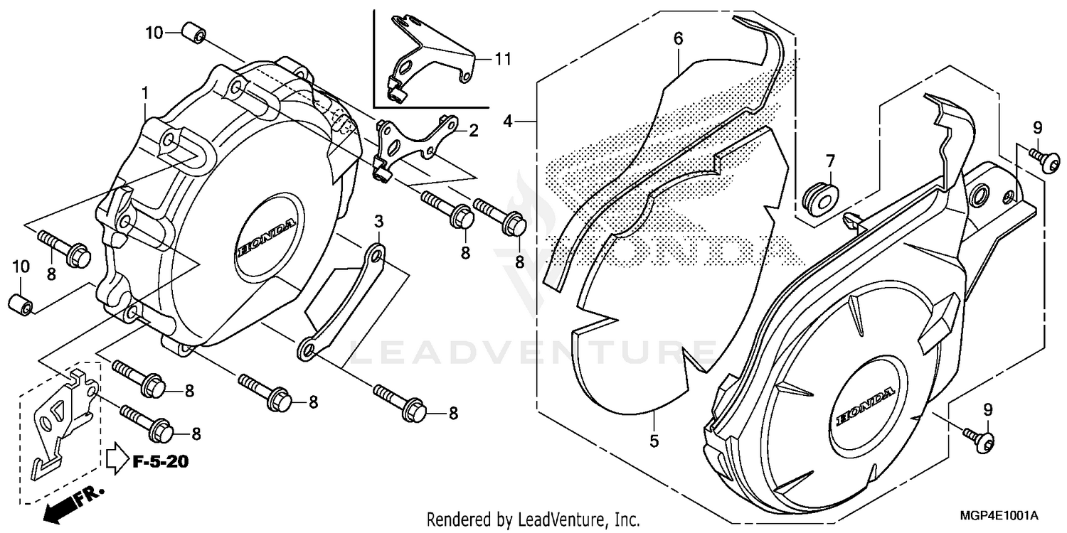 ALTERNATOR COVER         (2)