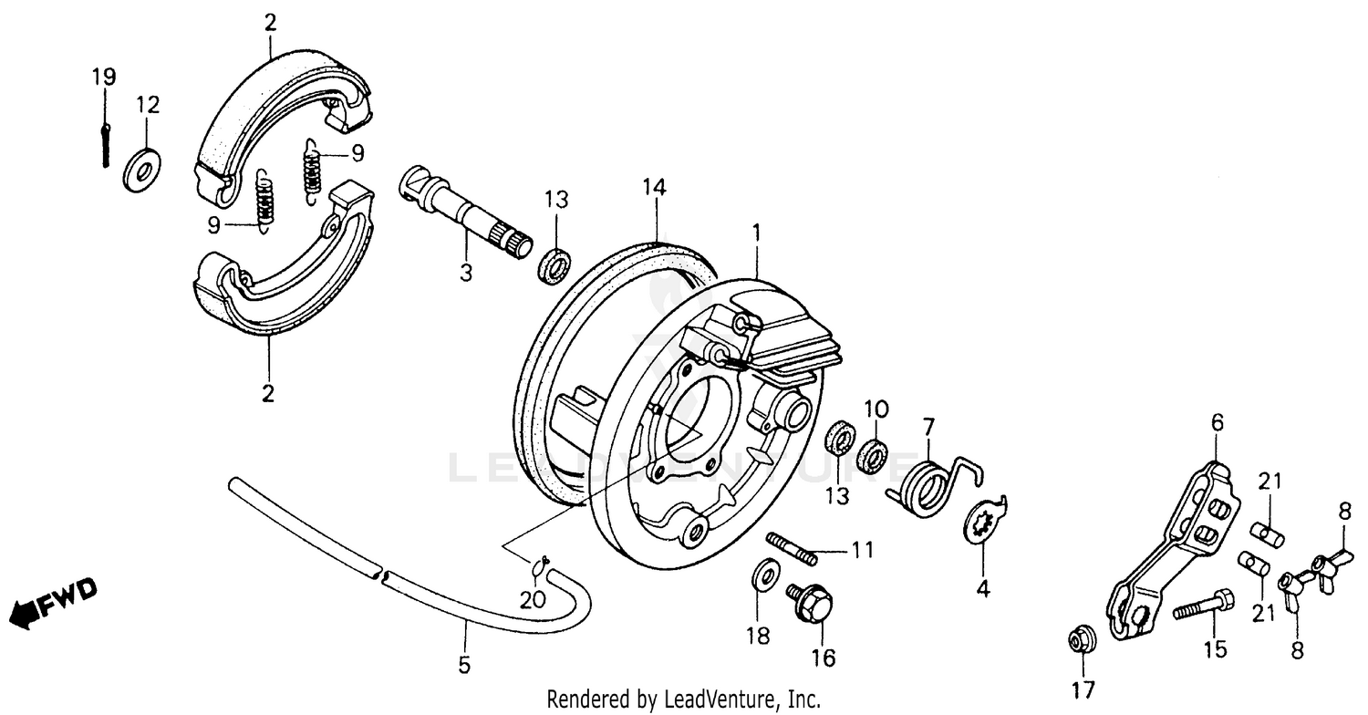 REAR BRAKE PANEL 85