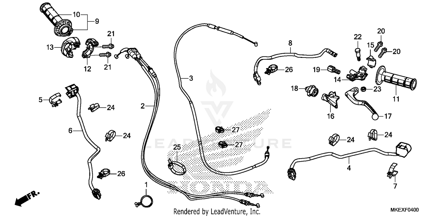 HANDLE LEVER@SWITCH@CABLE