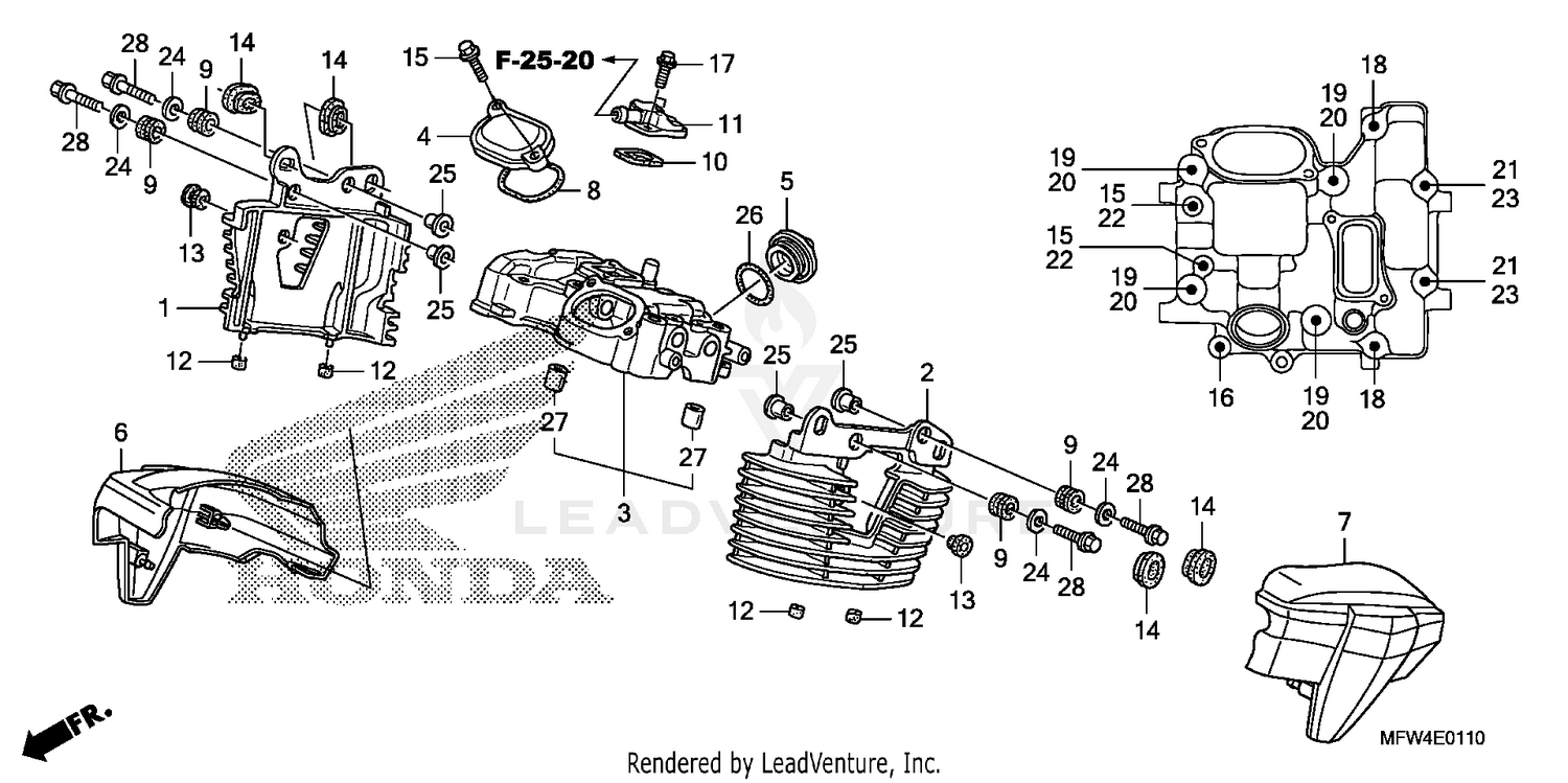REAR CYLINDER HEAD COVER