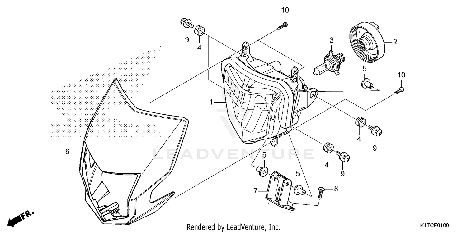 HEADLIGHT                (CRF300L/LA/LDA)