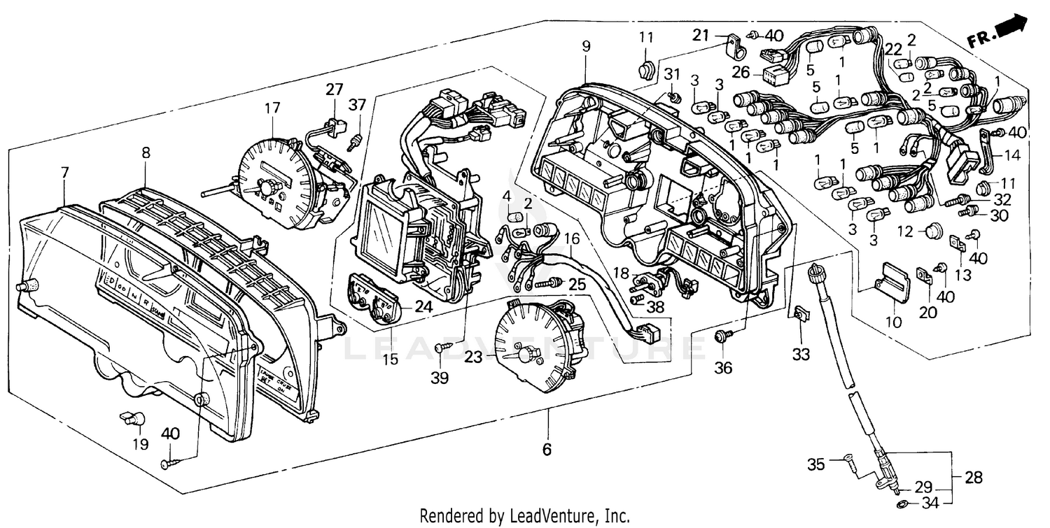 A/SE SPEEDOMETER + TACHOMETER
