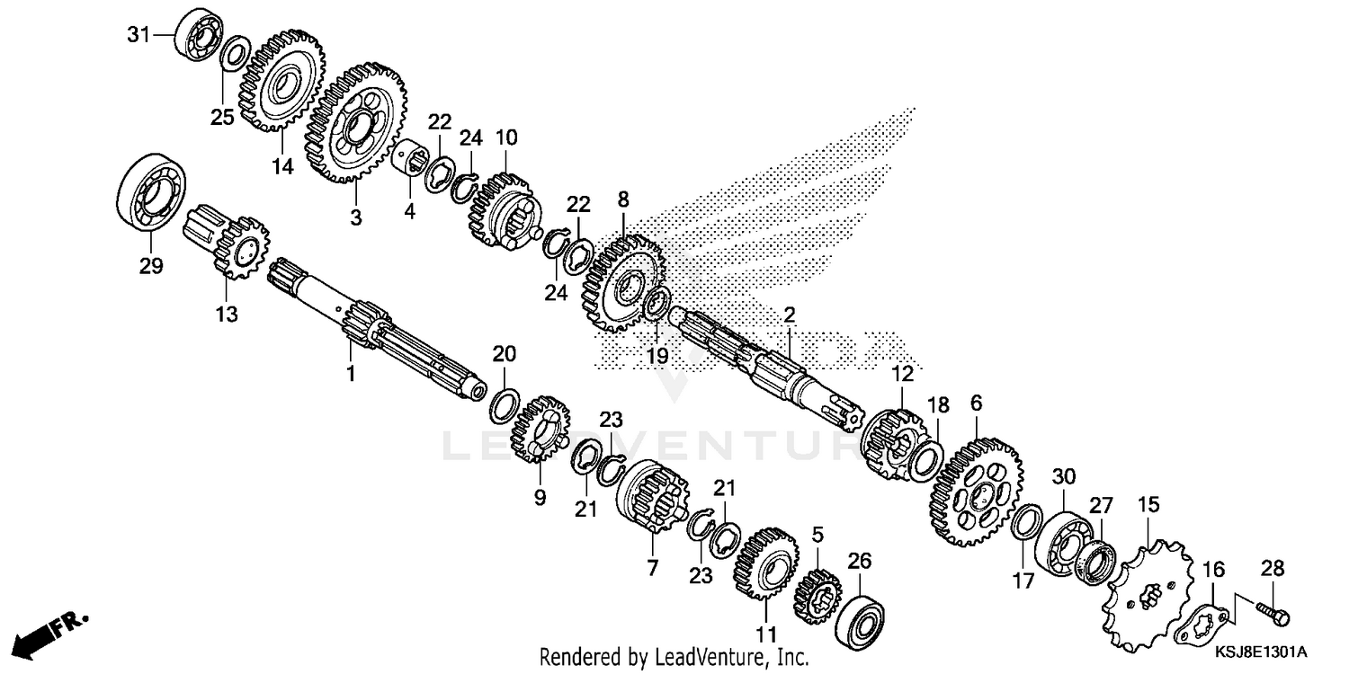 TRANSMISSION (CRF100F)