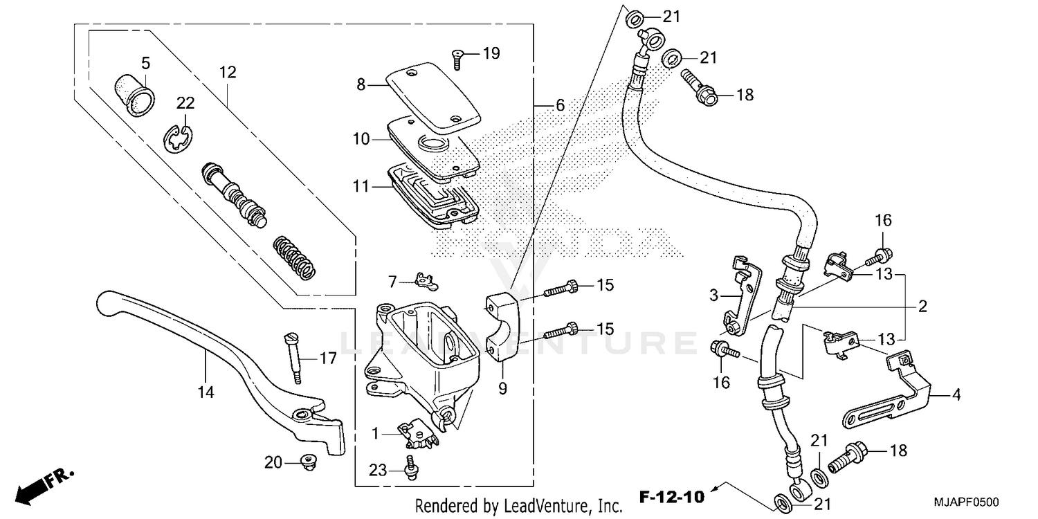 FRONT BRAKE MASTER       CYLINDER (1)