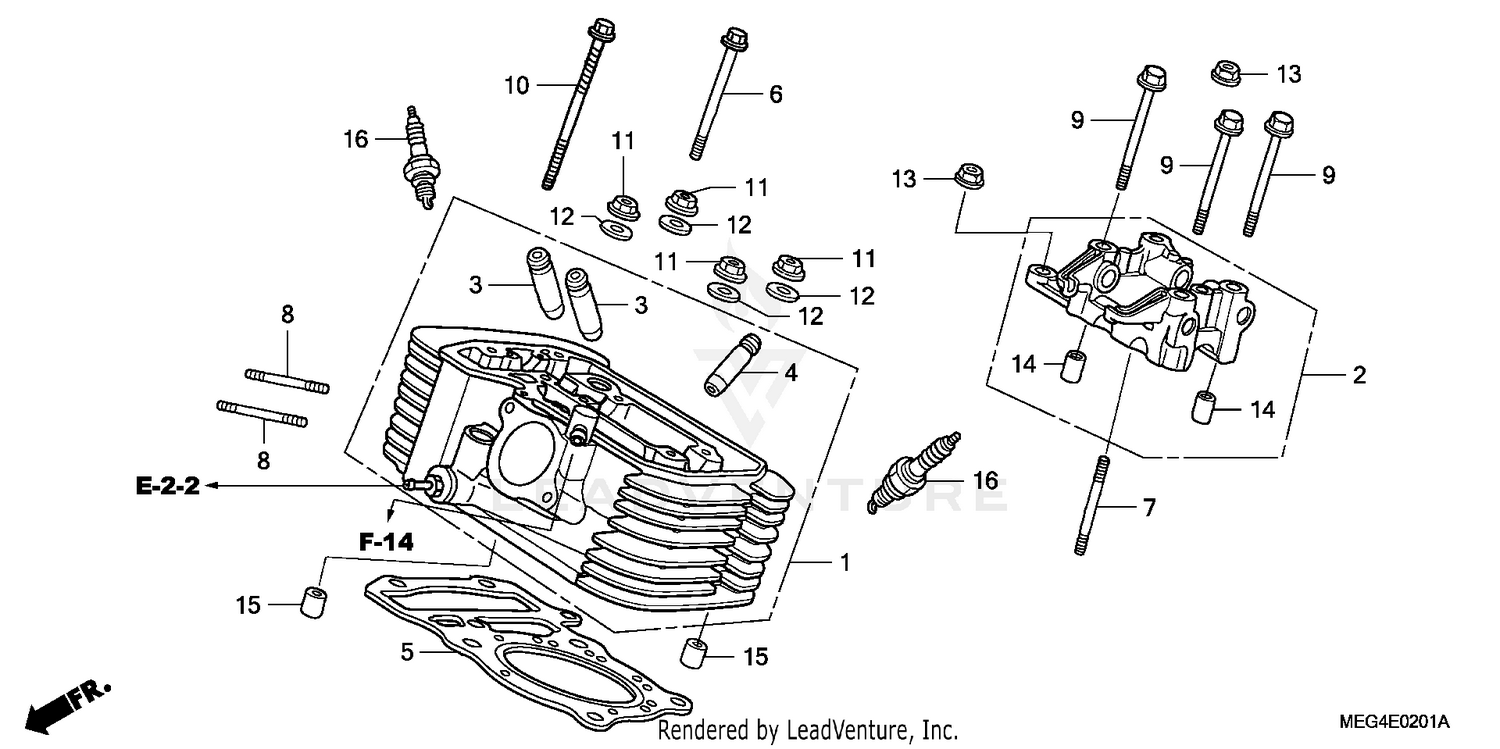 REAR CYLINDER HEAD