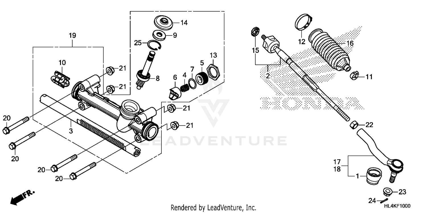 STEERING GEAR BOX@TIE ROD