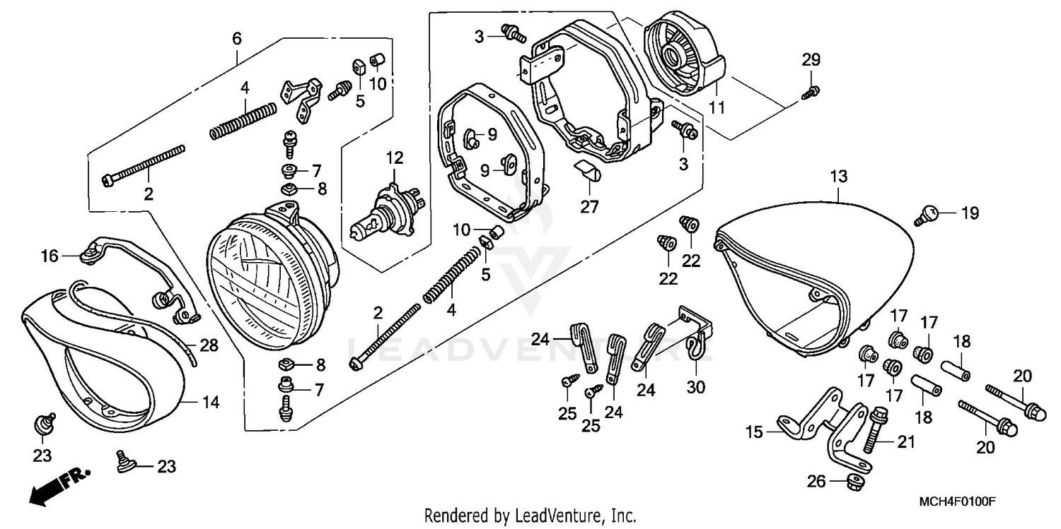 HEADLIGHT (VTX1800C)