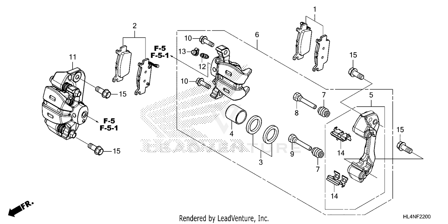 REAR BRAKE CALIPER
