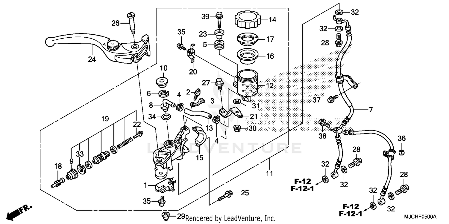 FRONT BRAKE MASTER       CYLINDER (1)