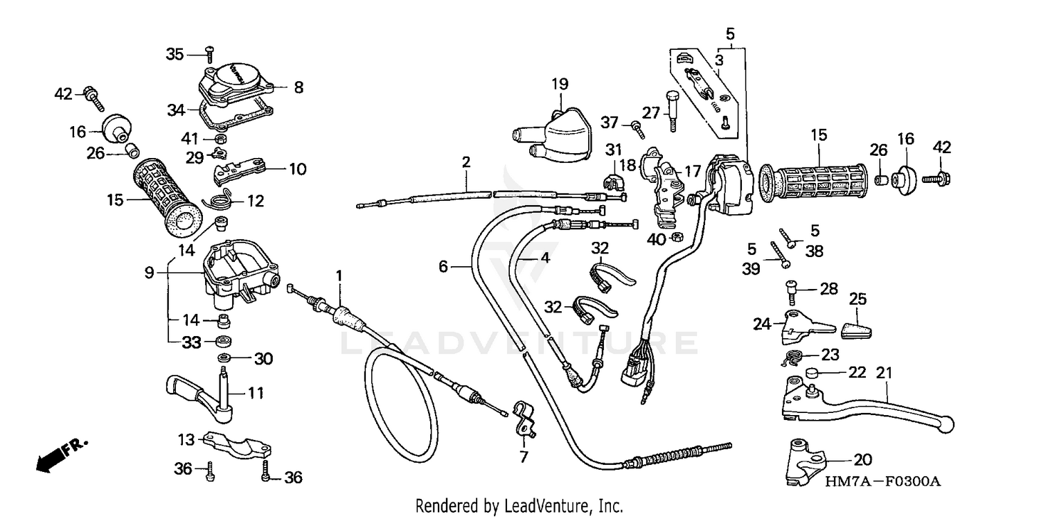 HANDLE LEVERS + SWITCHES + CABLES