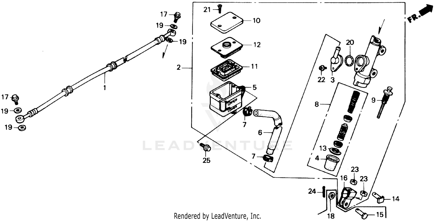 REAR BRAKE MASTER CYLINDER