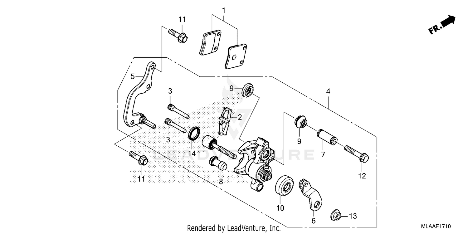 PARKING BRAKE CALIPER