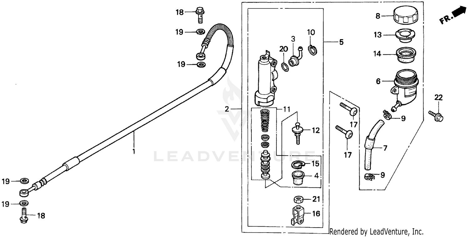 REAR BRAKE MASTER CYLINDER