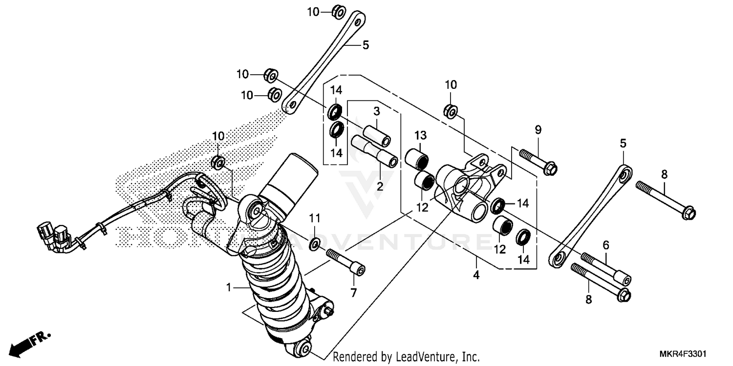 REAR SHOCK ABSORBER (2)
