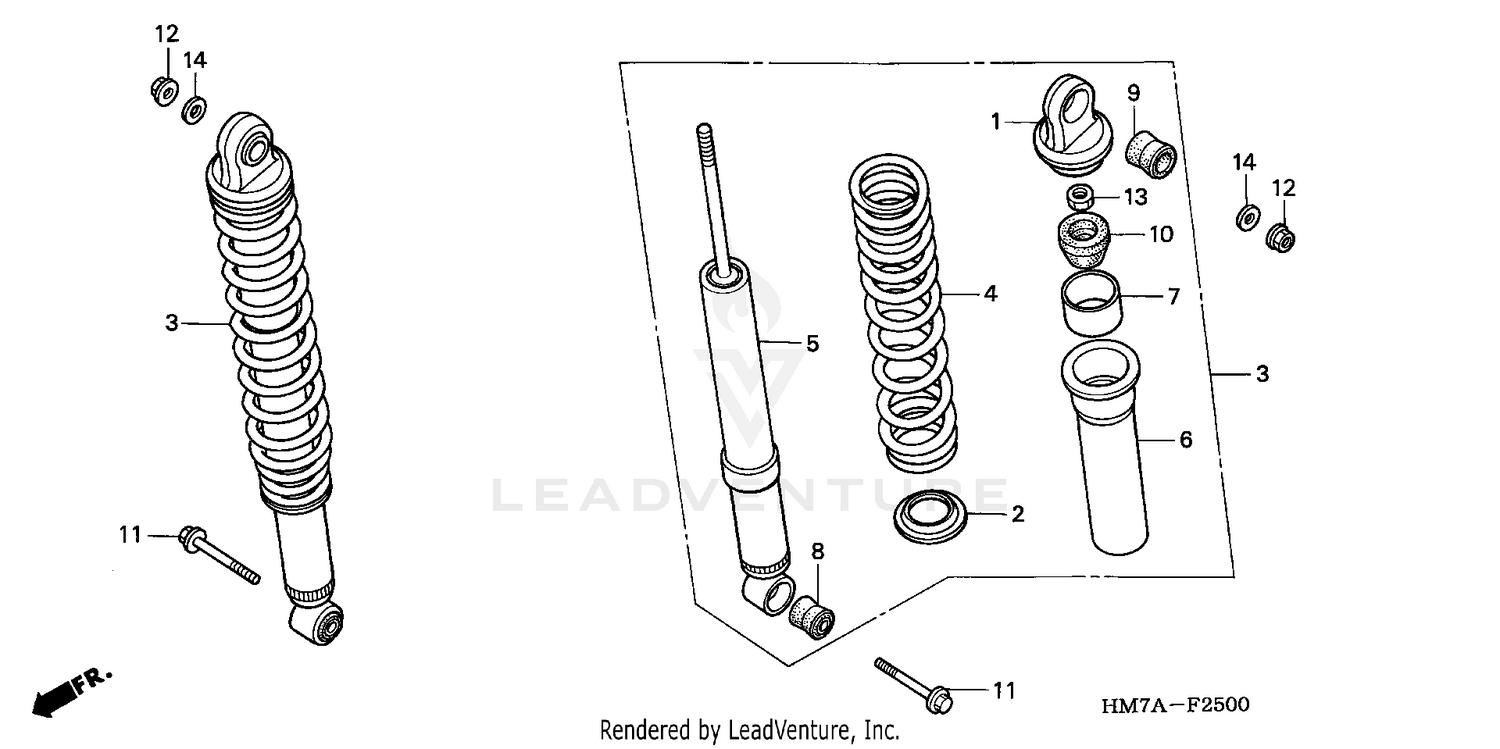 REAR SHOCK ABSORBER