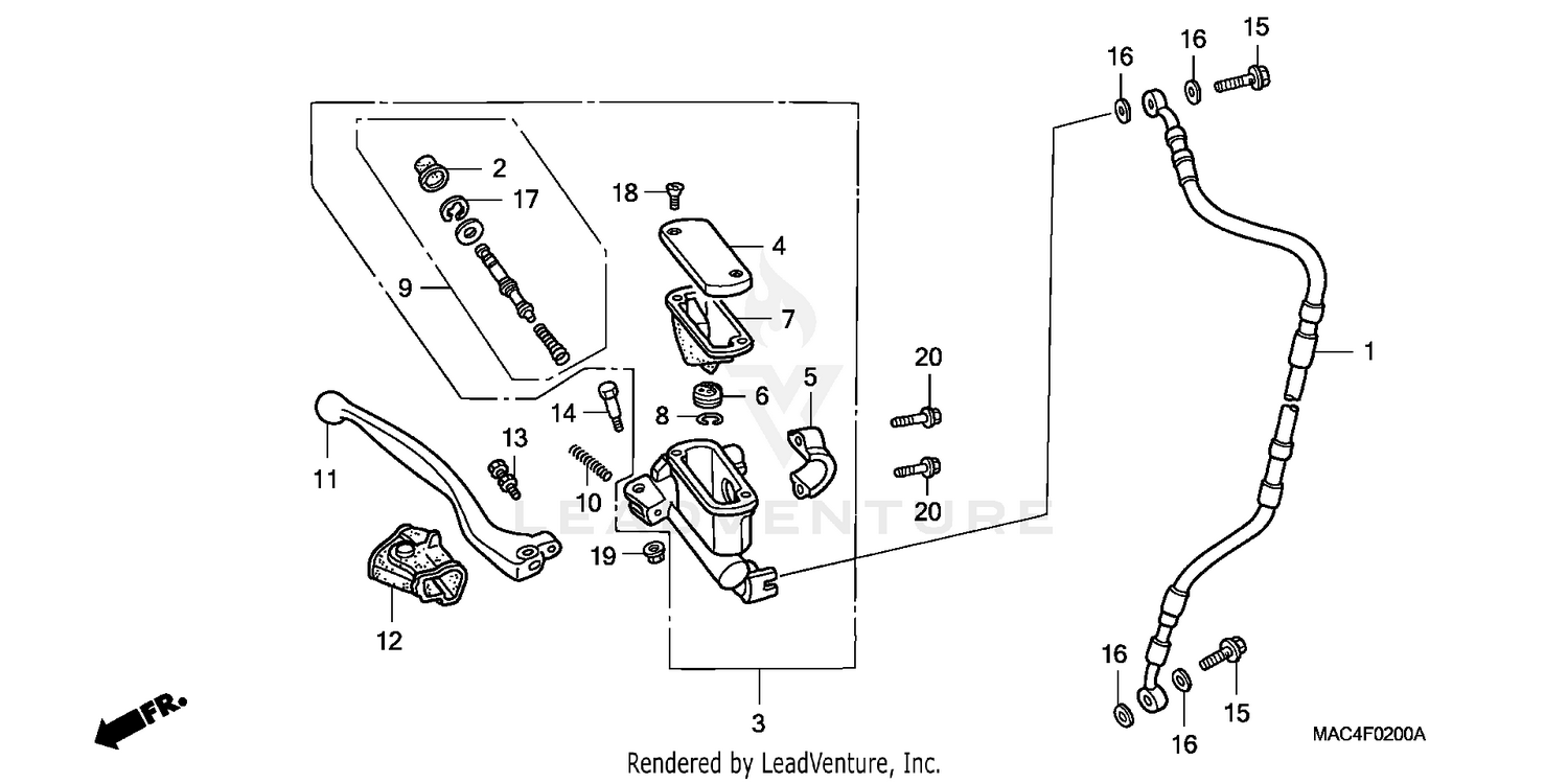 FRONT BRAKE MASTER CYLINDER