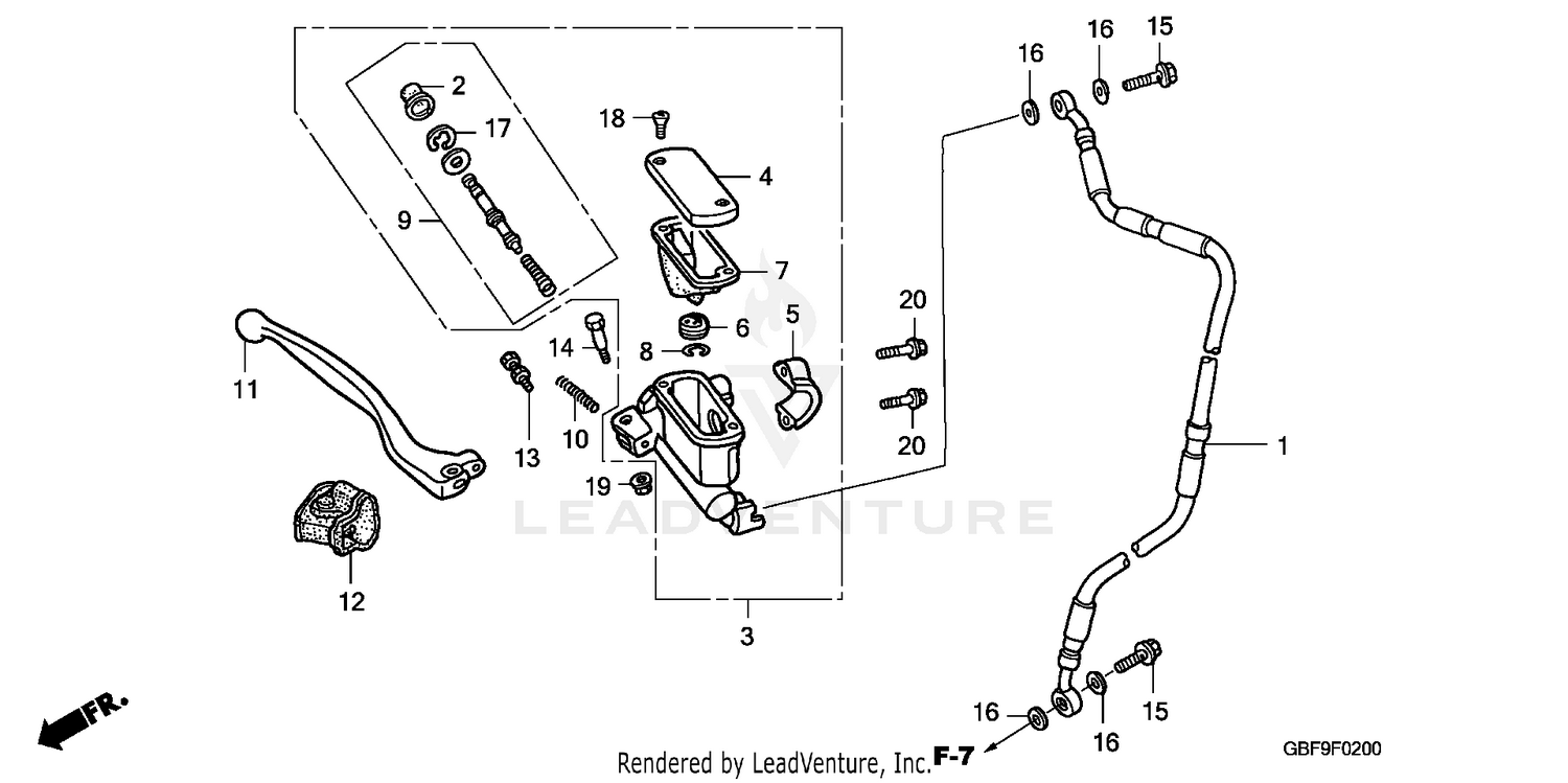 FRONT BRAKE MASTER CYLINDER