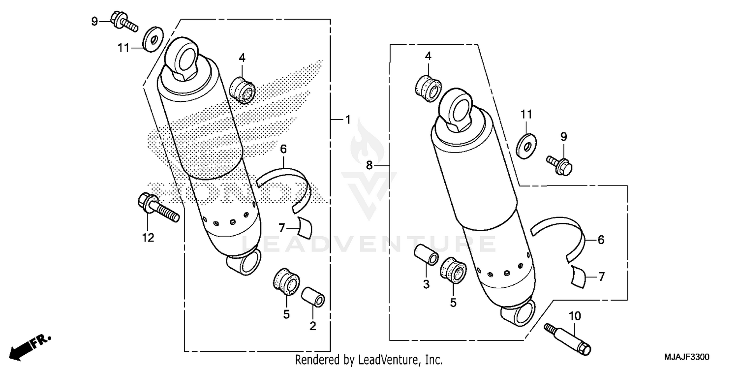 REAR SHOCK ABSORBER (1)
