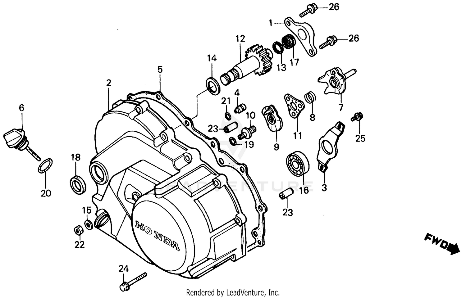 RIGHT CRANKCASE COVER