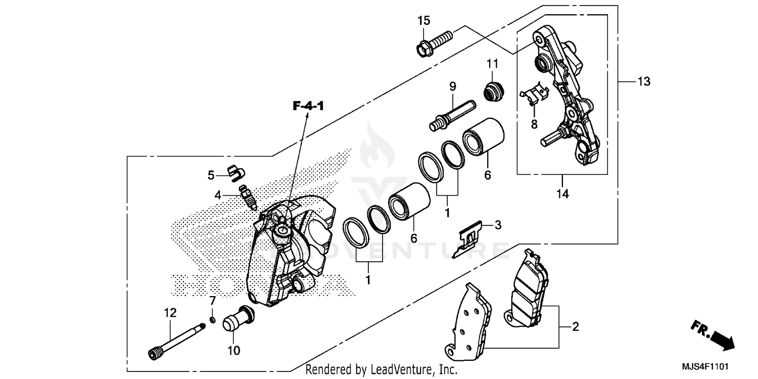 FRONT BRAKE CALIPER (2)