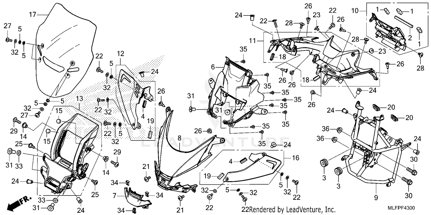 UPPER COWL@WINDSCREEN