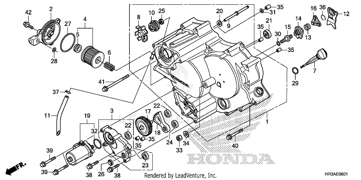FRONT CRANKCASE COVER    (2)