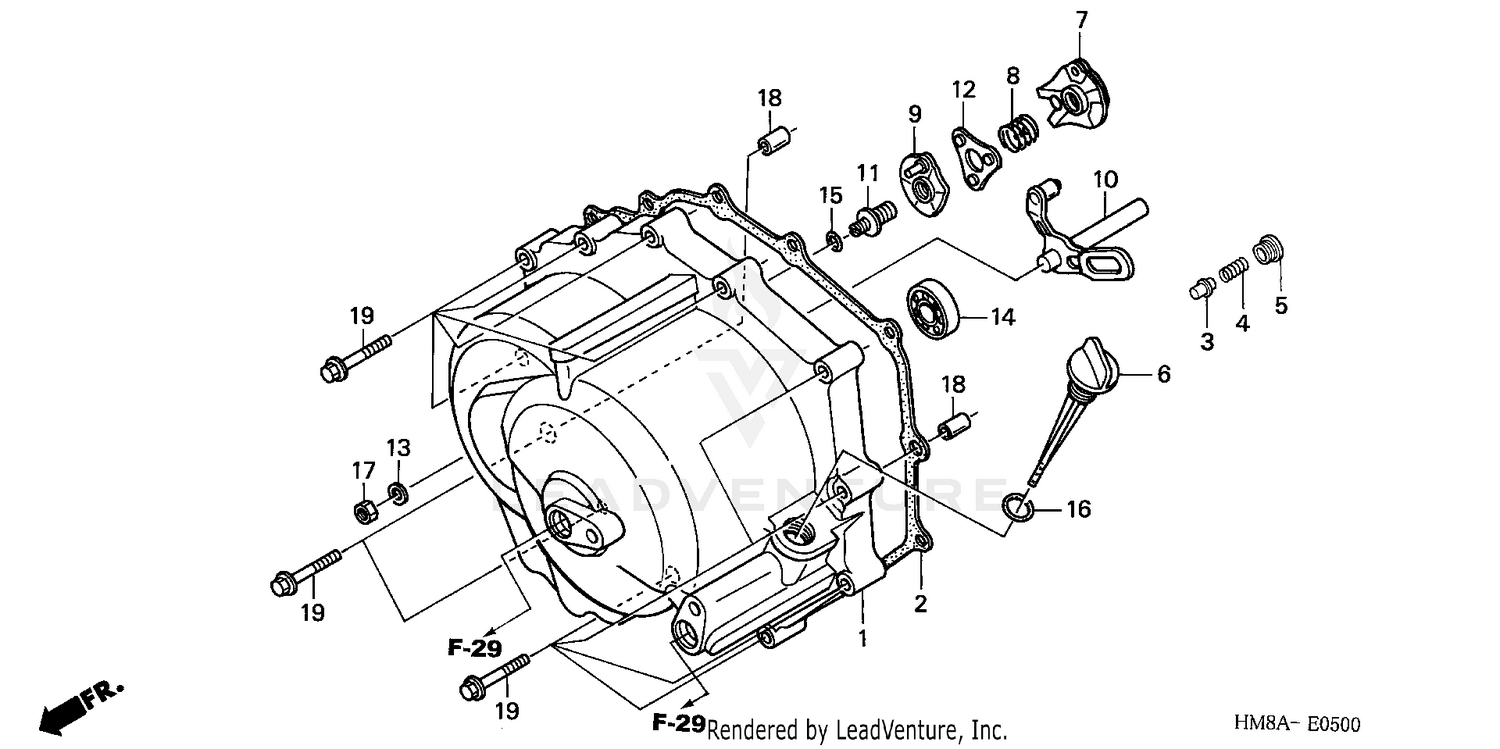FRONT CRANKCASE COVER (TM)