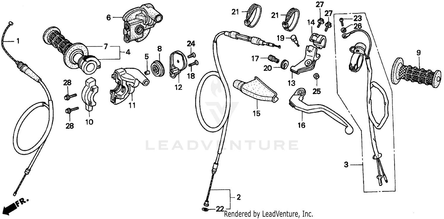 HANDLE + SWITCHES + CABLES