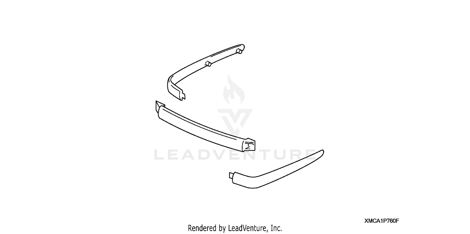 TRUNK MOLDING KIT        (CHROME)