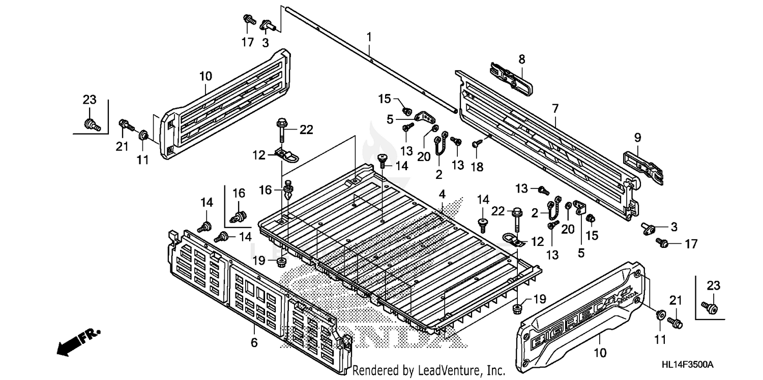 BED PLATE + REAR GATE