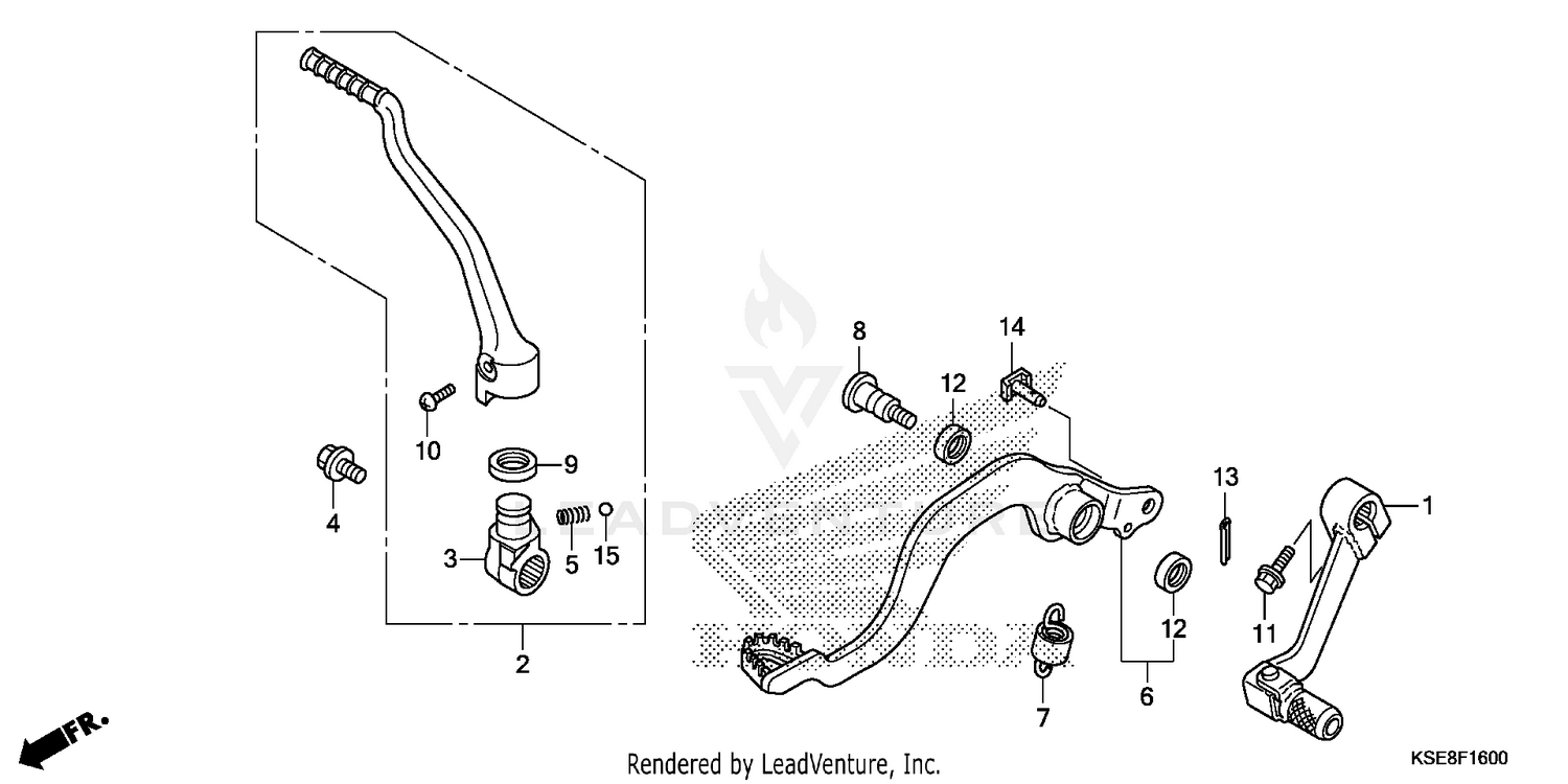 PEDAL@KICK STARTER ARM
