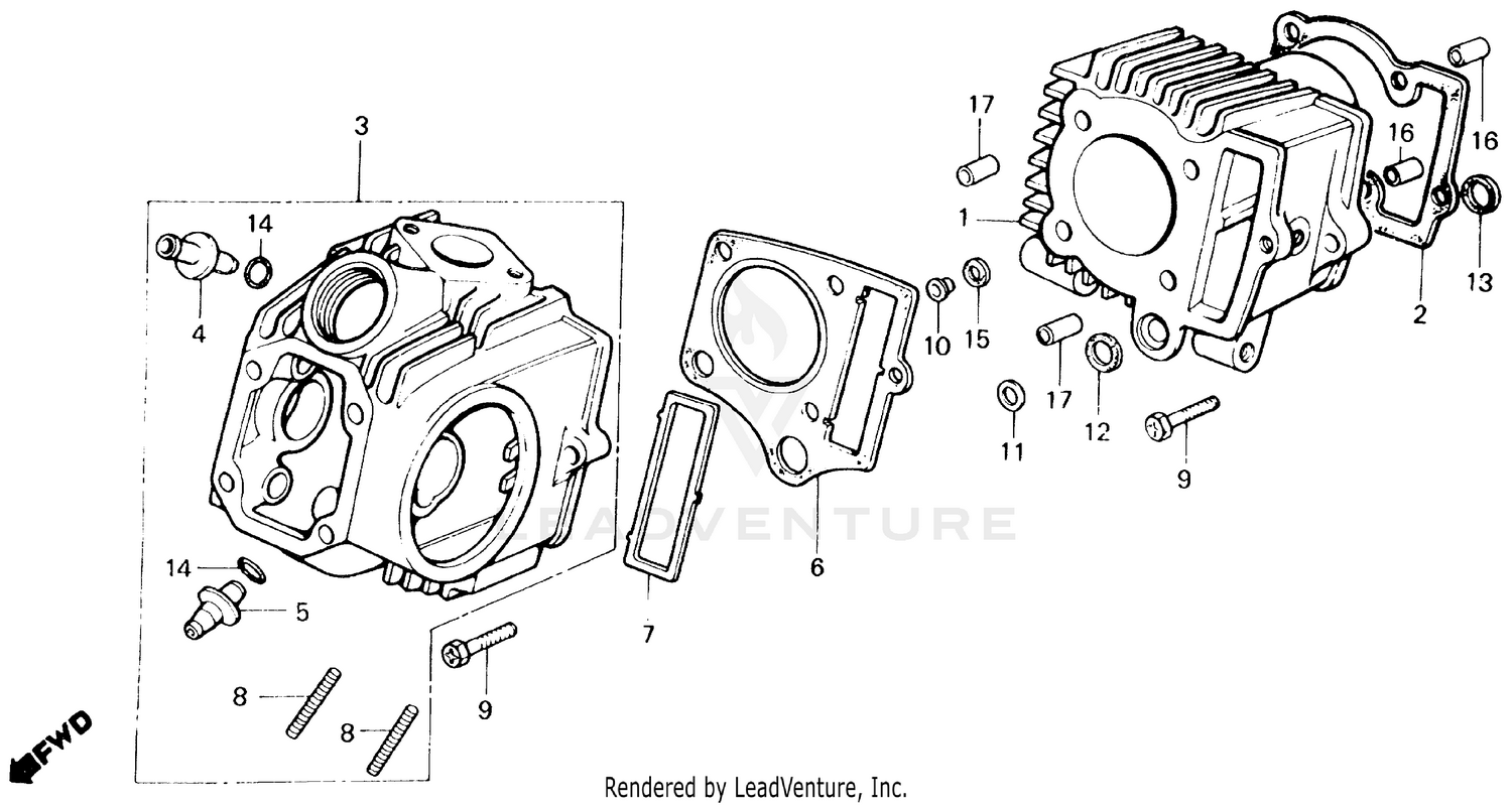 CYLINDER HEAD + CYLINDER