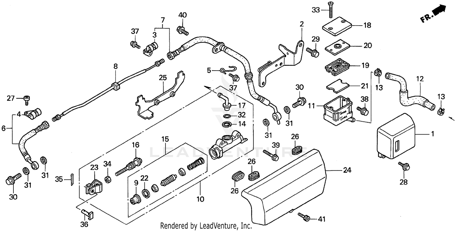 RR. BRAKE MASTER CYL.