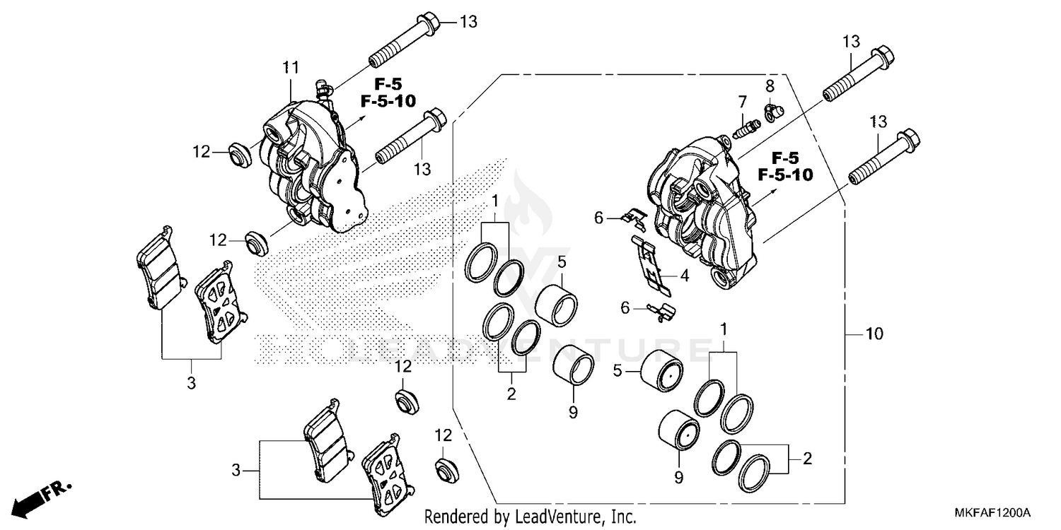 FRONT BRAKE CALIPER      (1)