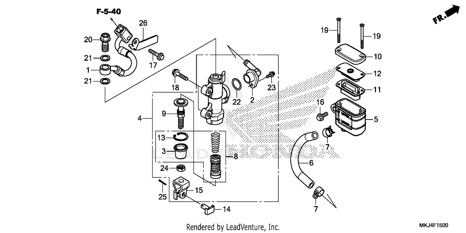 REAR BRAKE MASTER        CYLINDER