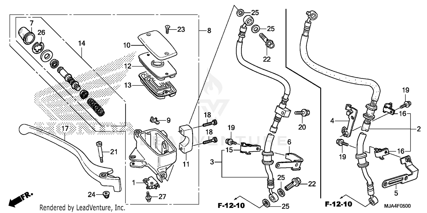 FRONT BRAKE MASTER       CYLINDER (1)