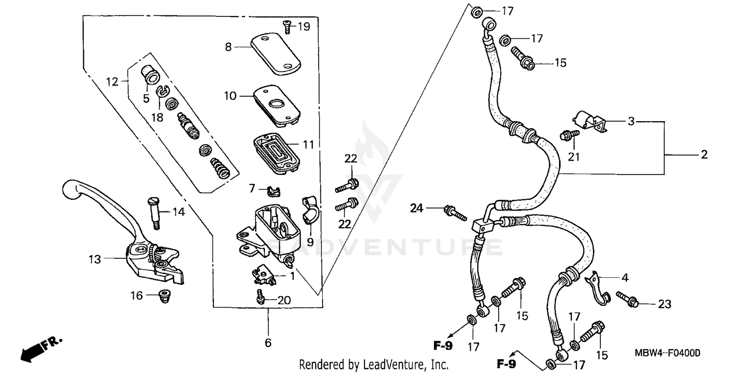 FRONT BRAKE MASTER CYLINDER