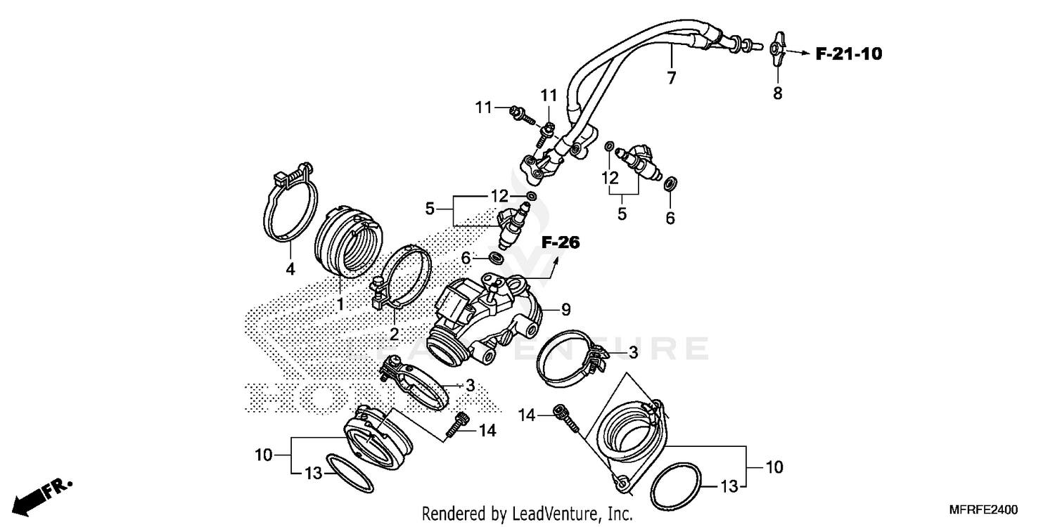 INTAKE MANIFOLD@INJECTOR