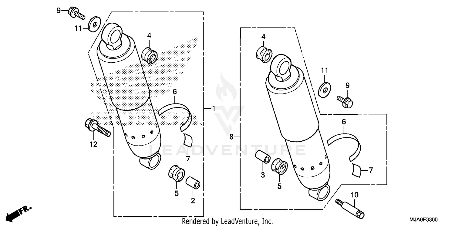 REAR SHOCK ABSORBER (1)